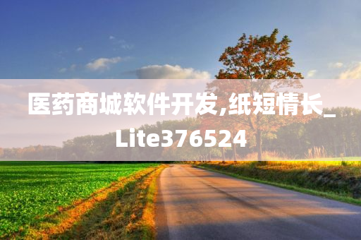 医药商城软件开发,纸短情长_Lite376524