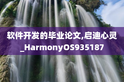 软件开发的毕业论文,启迪心灵_HarmonyOS935187