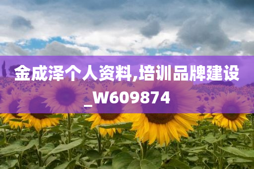 金成泽个人资料,培训品牌建设_W609874