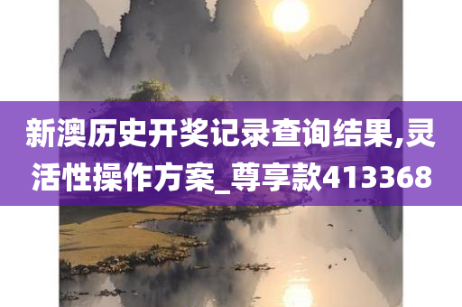 新澳历史开奖记录查询结果,灵活性操作方案_尊享款413368