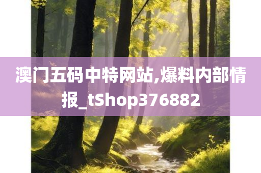 澳门五码中特网站,爆料内部情报_tShop376882